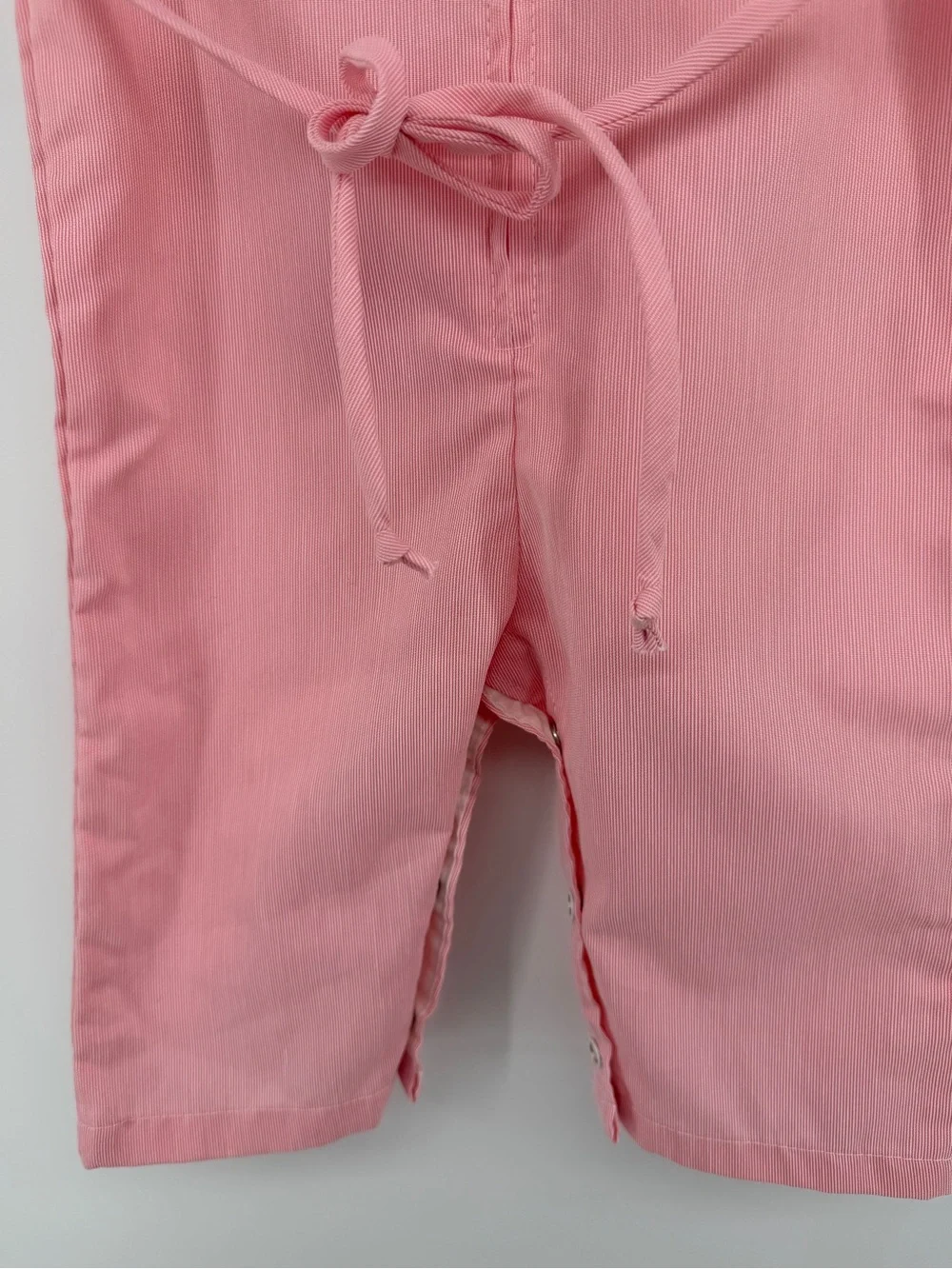 VTG Grandmillennial Cottagecore Coquette Thomas Pink Stripe Ruffle Romper 6-9M